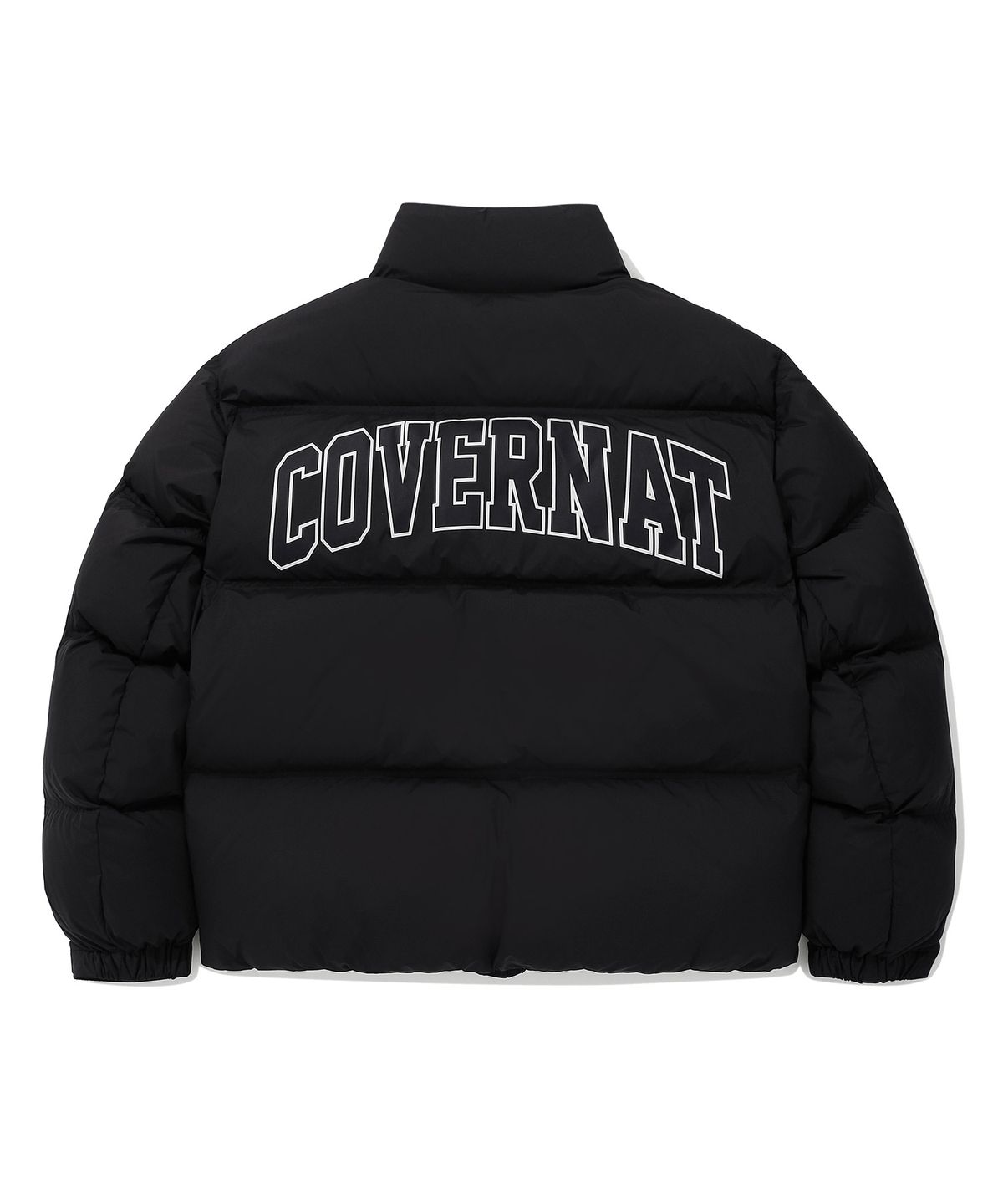커버낫(COVERNAT) RDS 컬리지 아치 숏 푸퍼 블랙