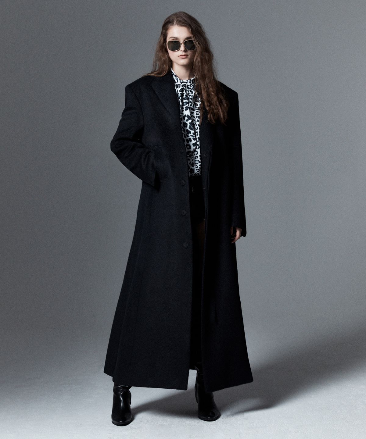언티지(UNTAGE) 라마 롱 코트(UNISEX)_UTH-FC21