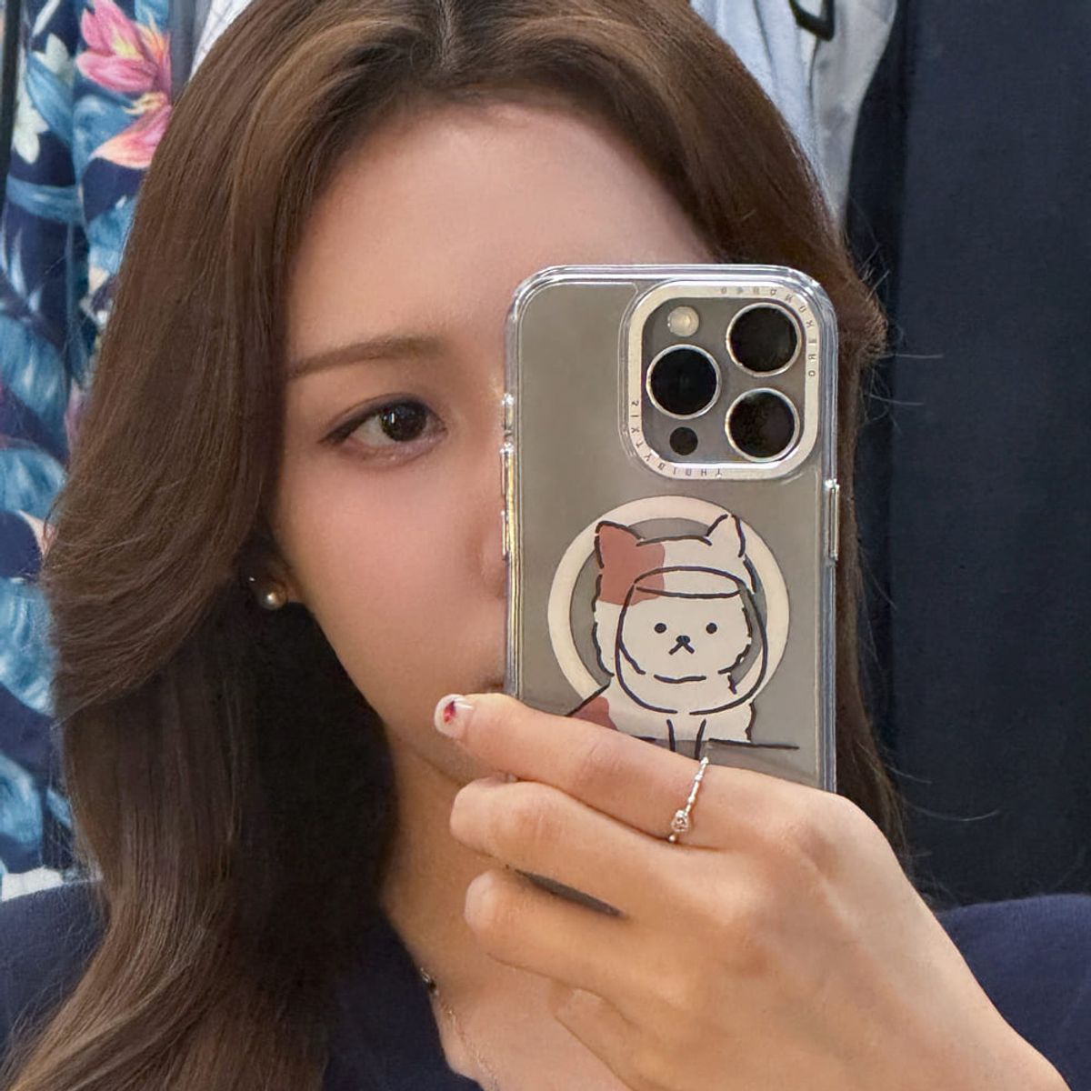 일육팔센치케이스(168CM) 168cm 아이폰 18 17 16 15 14 실버 엣지 맥세이프 투명케이스 치즈잔