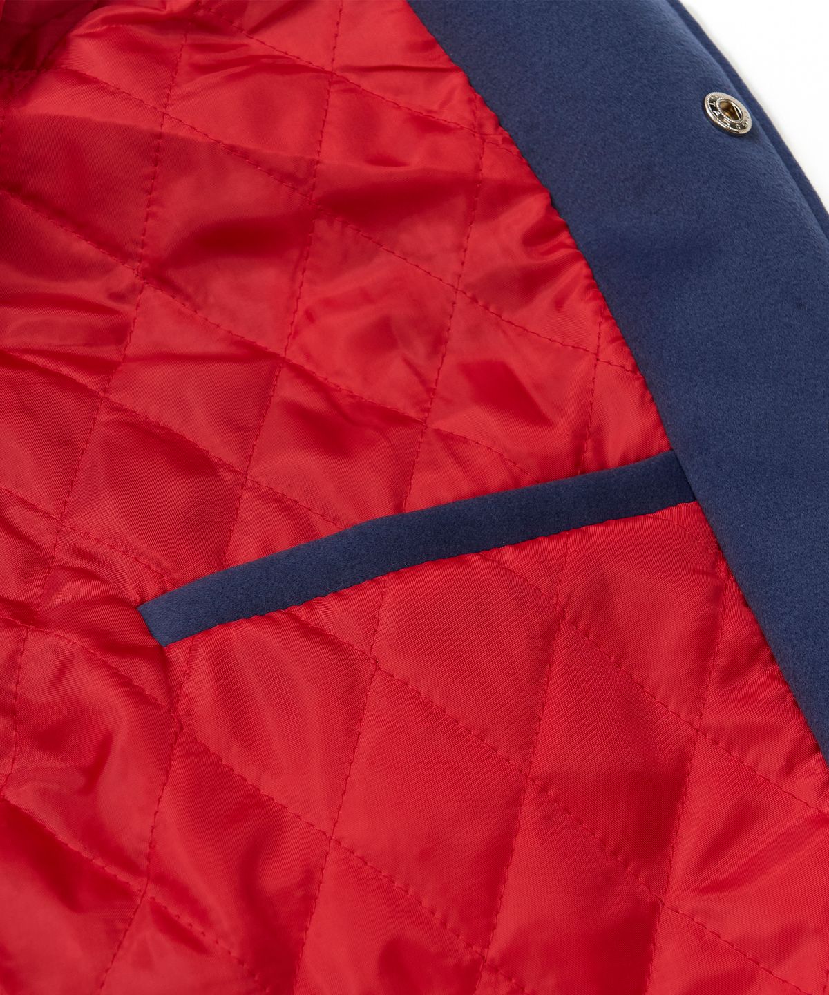 스티그마(STIGMA) Classic Oversized Varsity Jacket Navy
