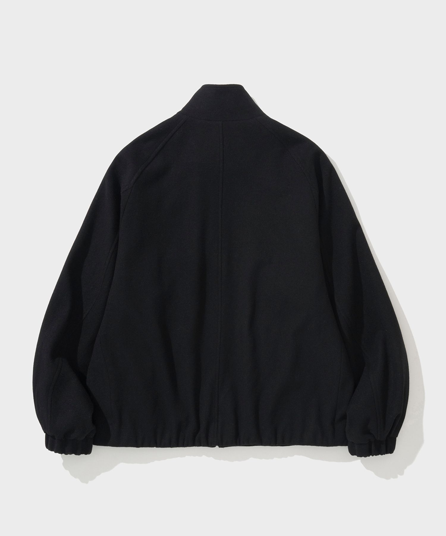 MUSINSA公式 | SHIRTER WOOL HARRINGTON JACKET (BLACK)
