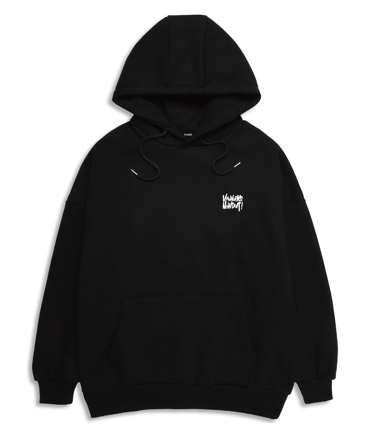 밴웍스(VANNWORKS) NOW DOIT 오버핏 후드 (VLS0107) 블랙