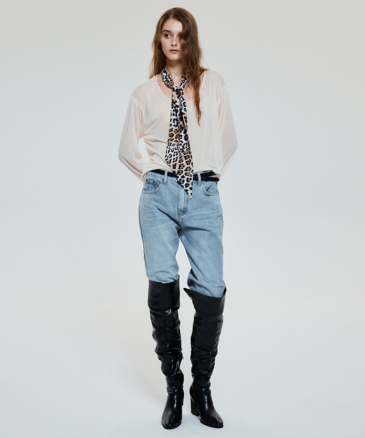 언티지(UNTAGE) 와이드 데님 팬츠[Light Blue(UNISEX)]_UTD-FP01