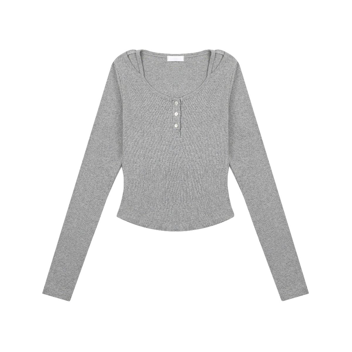 서울리(SEOULI) MELROSE 3BUTTON SLIT TOP [3 COLORS]