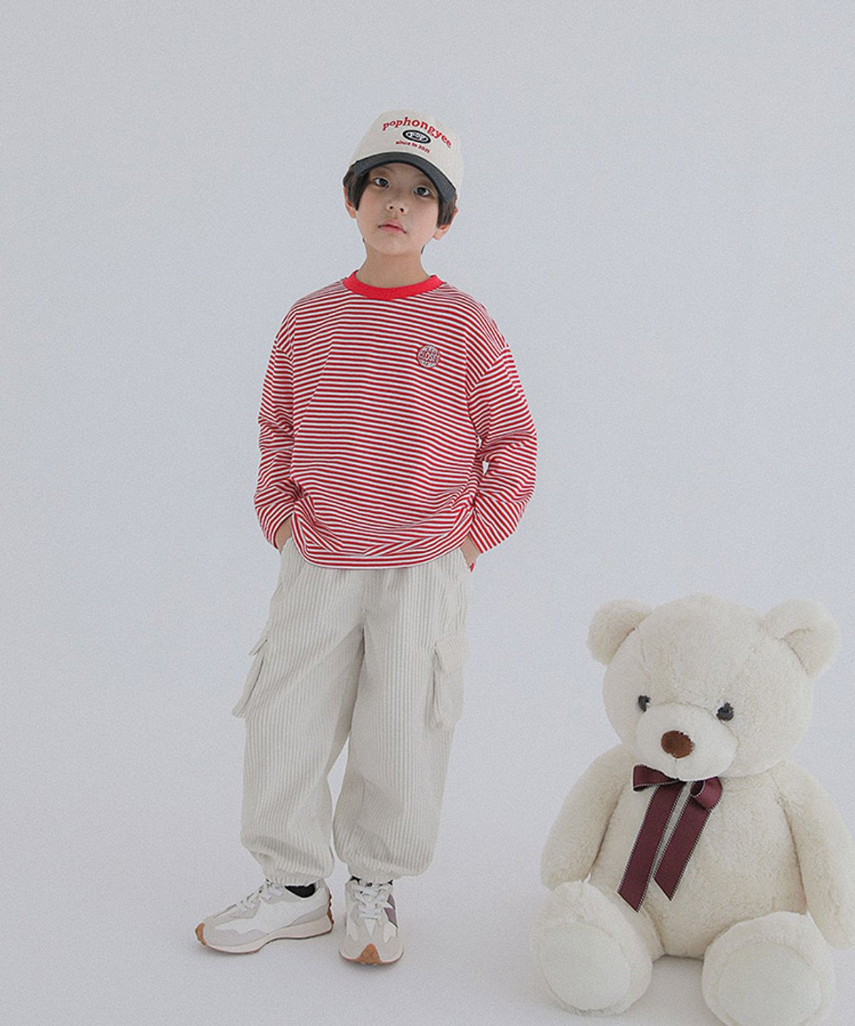 베리클로젯(BERRYCLOSET) 삐삐 스트라이프 티셔츠
