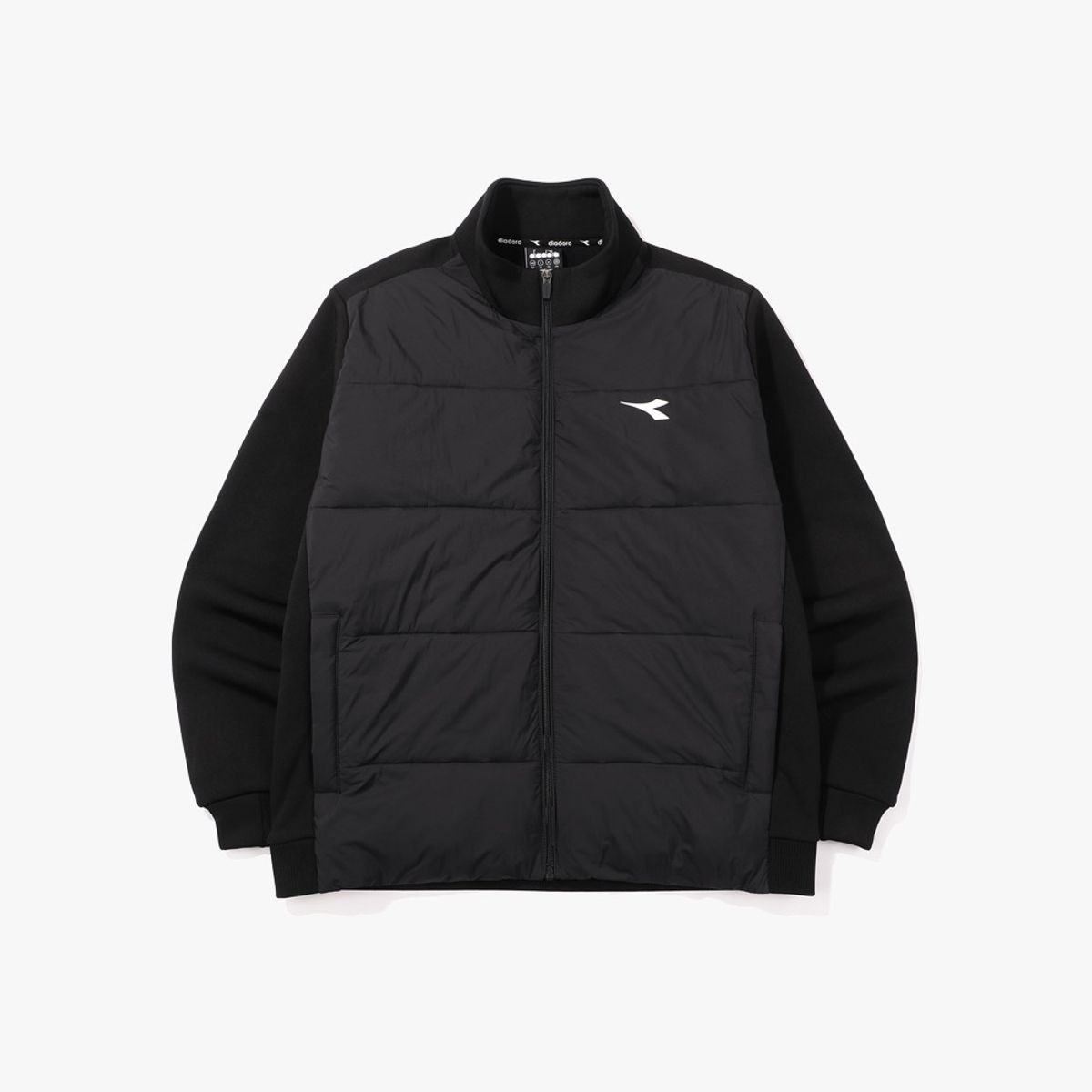 디아도라(diadora) 무브 웜 하이브리드 패딩 자켓 BLACK