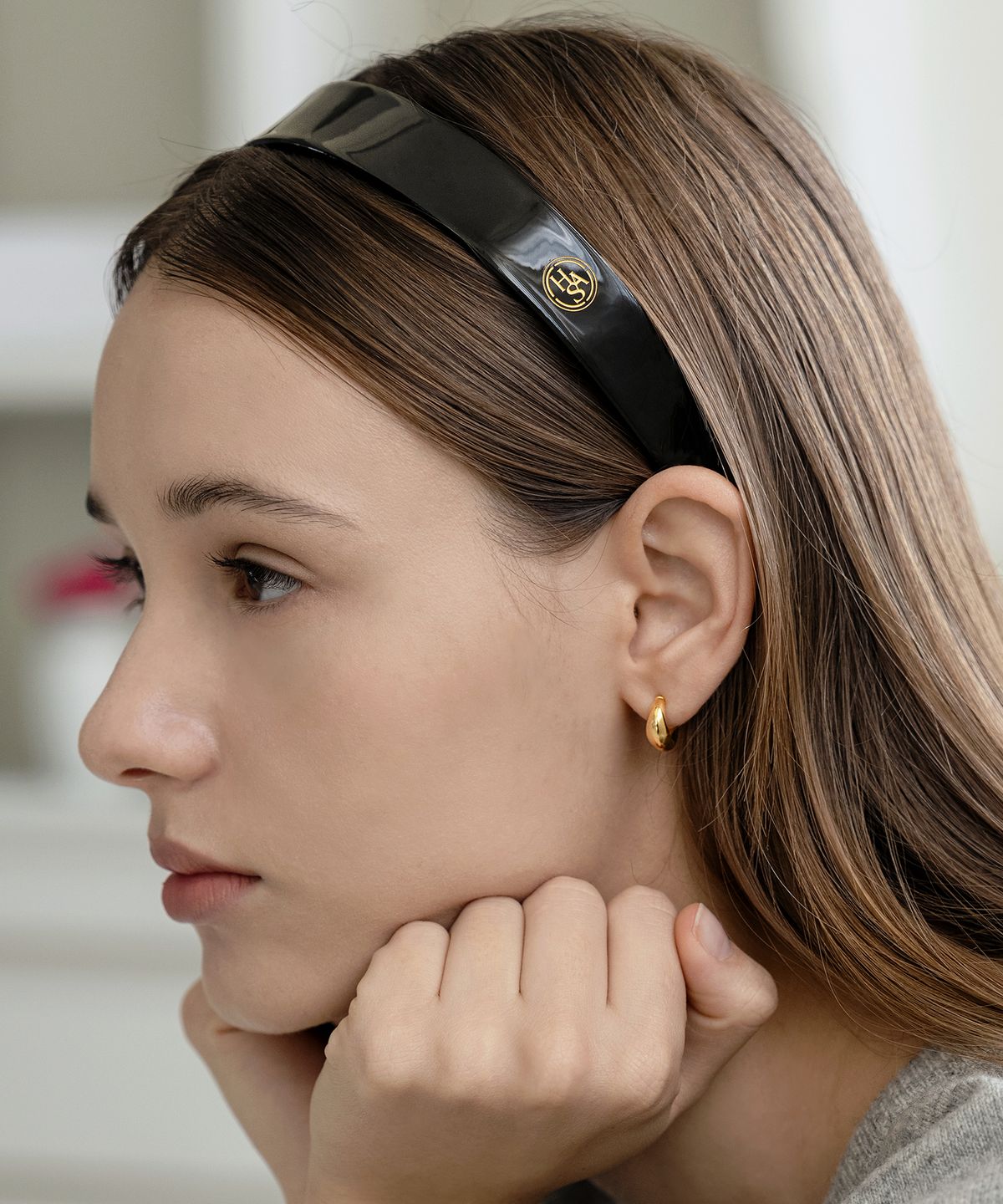 하스(HAS) HDM003 Classic wide celluloid Hairband