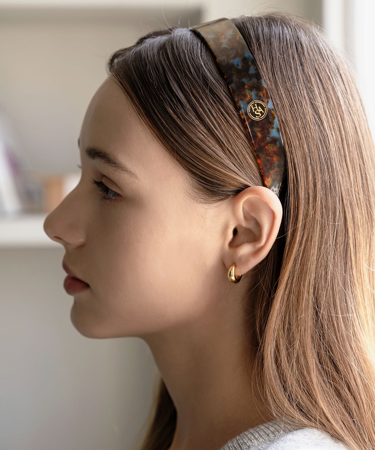 하스(HAS) HDM003 Classic wide celluloid Hairband