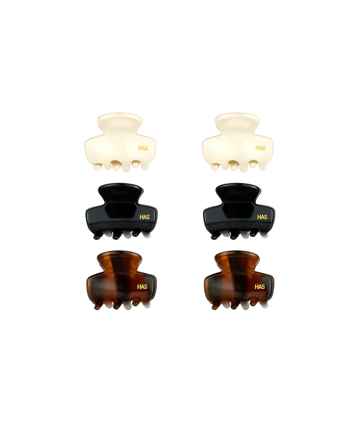 하스(HAS) [2 PACK] HDM015 French mini celluloid hair clips