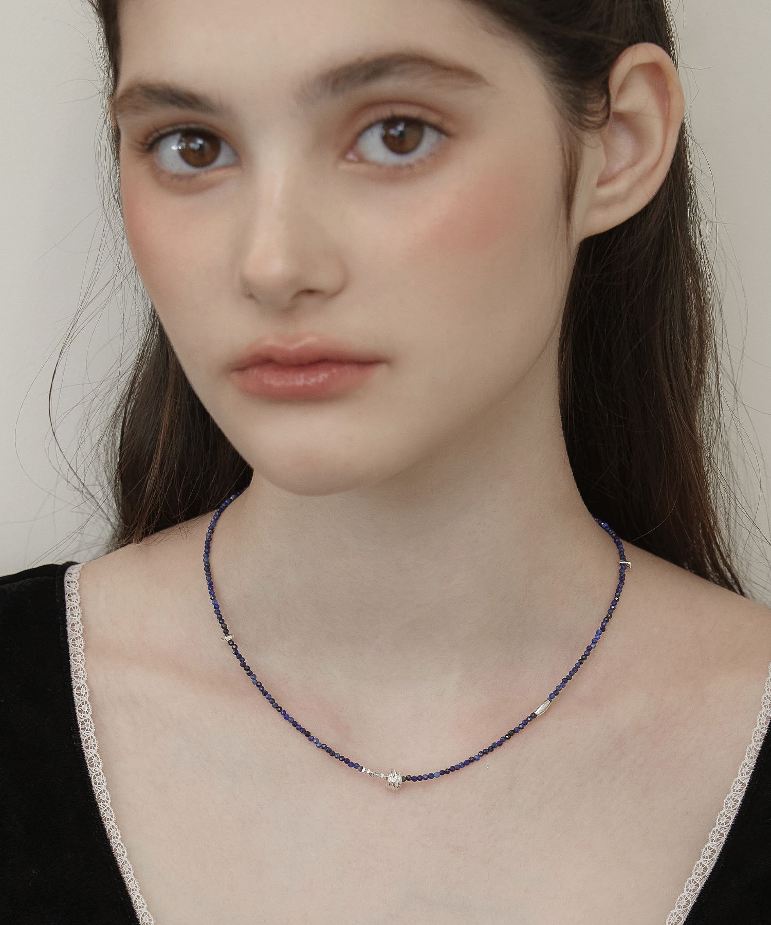 ☆TATIANA☆ Silver 925 Love Some Beads Necklace NZ2449 MUSINSA | TATIANA (Silver 925) Grow Up Beads Necklace NZ2438