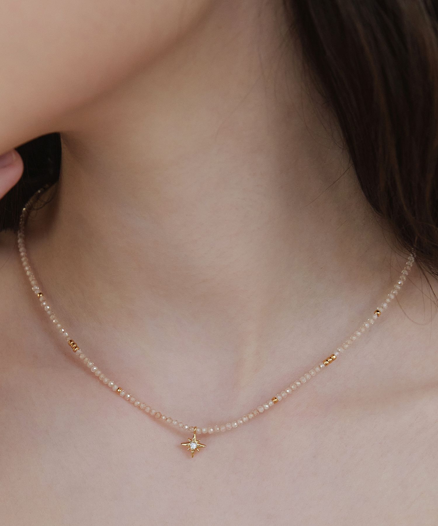 ☆TATIANA☆ Supernova Beads Necklace NZ2436 MUSINSA | TATIANA Supernova Beads Necklace NZ2436