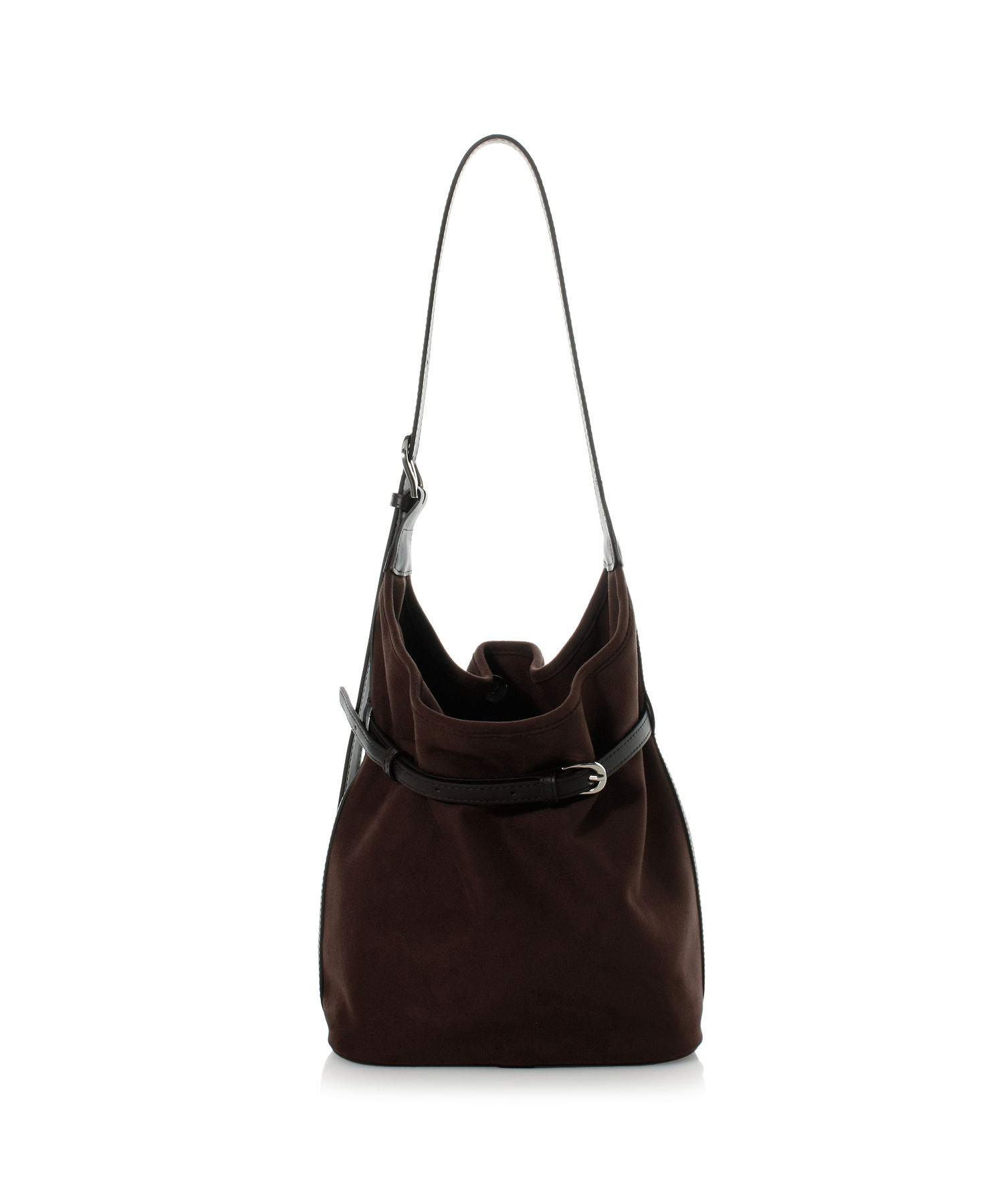 ショルダーバッグ・ポシェット ^MCLANEE^ Belted suede bucket bag belted_suede MUSINSA | MCLANEE Belted suede bucket bag