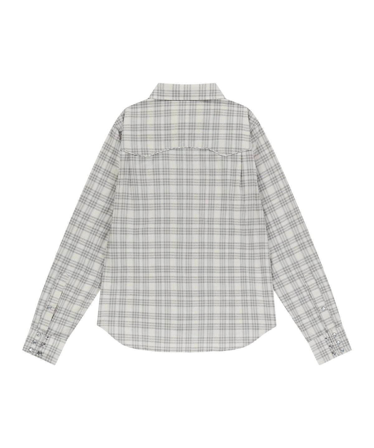 아캄(AAKAM) Western Check Shirts (Ivory)