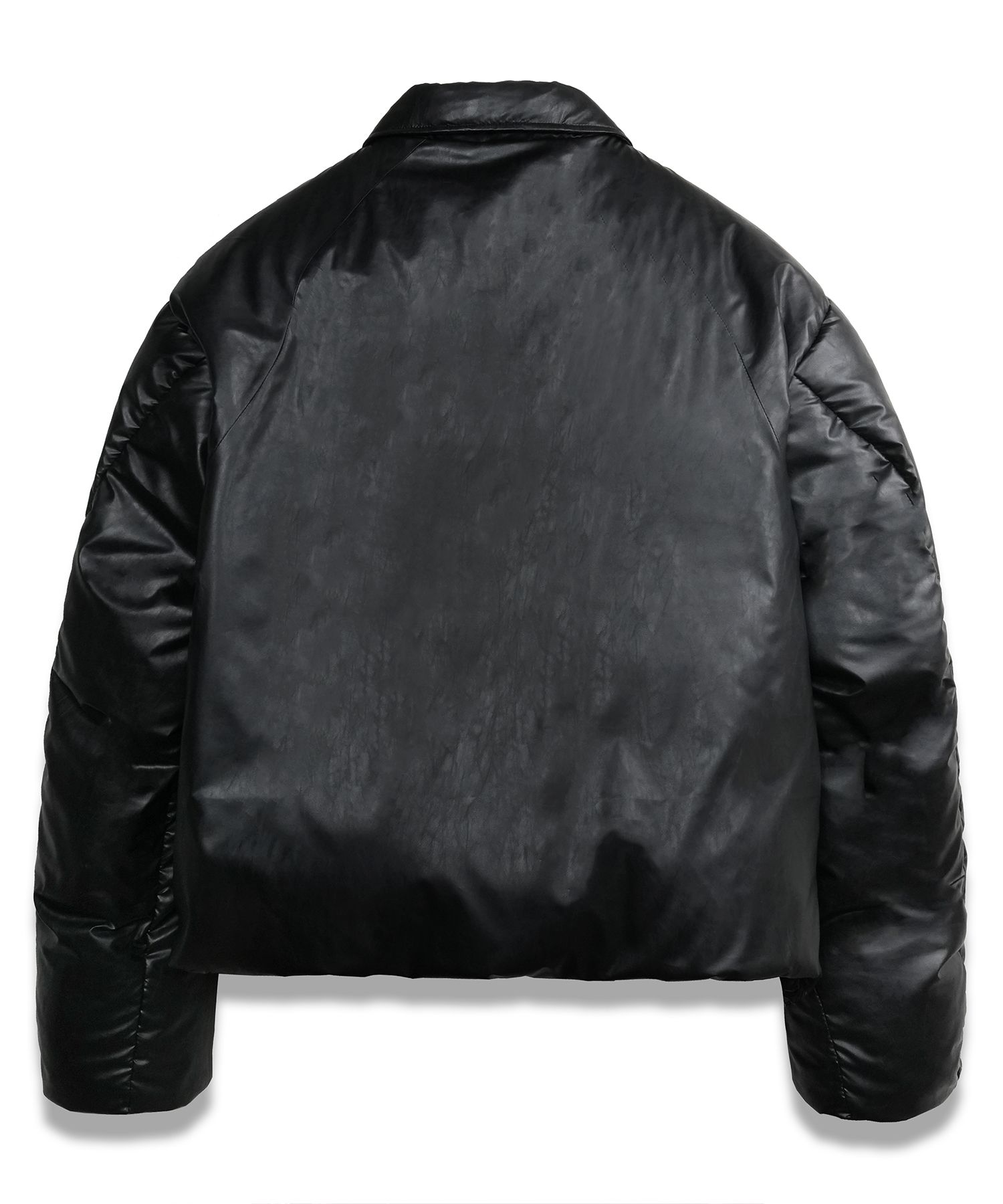 DoffJason ブラックレザージャケット L ドフジェーソン DOFFJASON フェイクレザージャケット ブラック サイズ