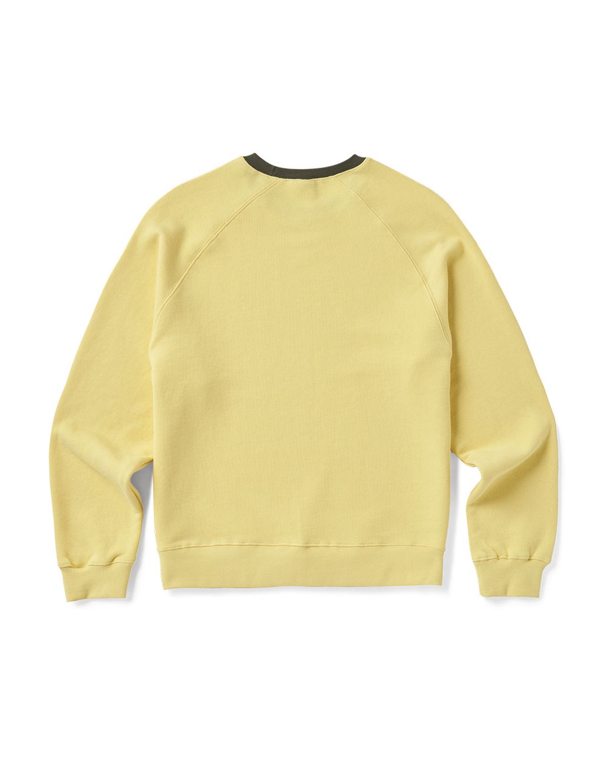 엠엠엘지(MMLG) [Mmlg] CLUB SWEAT (CREAM YELLOW / MOSS KHAKI)