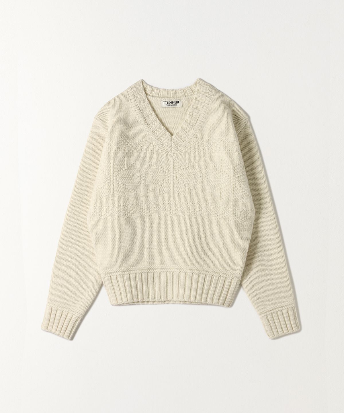 튜드먼트(TTUDEMENT) [3COLORS] SNOWFLAKE KNIT PULLOVER