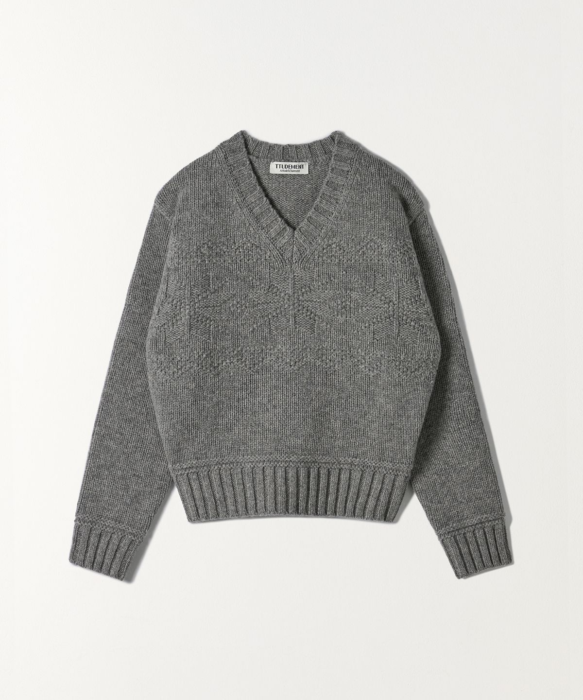 튜드먼트(TTUDEMENT) [3COLORS] SNOWFLAKE KNIT PULLOVER