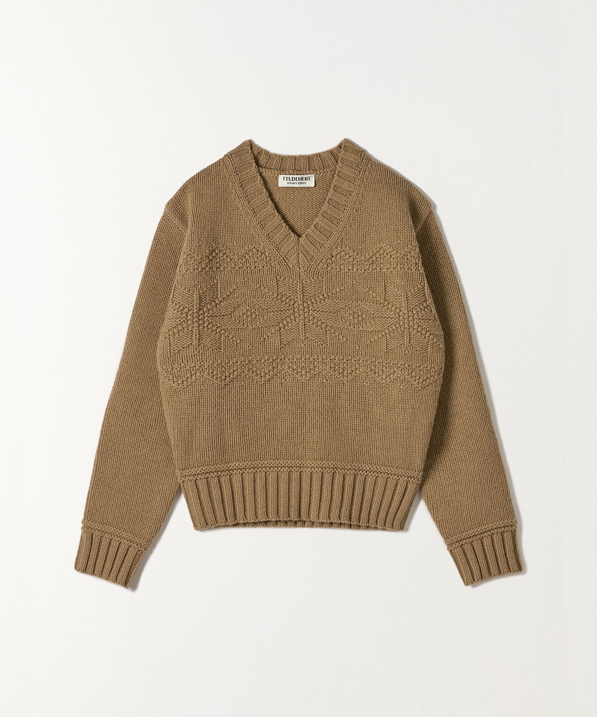 튜드먼트(TTUDEMENT) [3COLORS] SNOWFLAKE KNIT PULLOVER