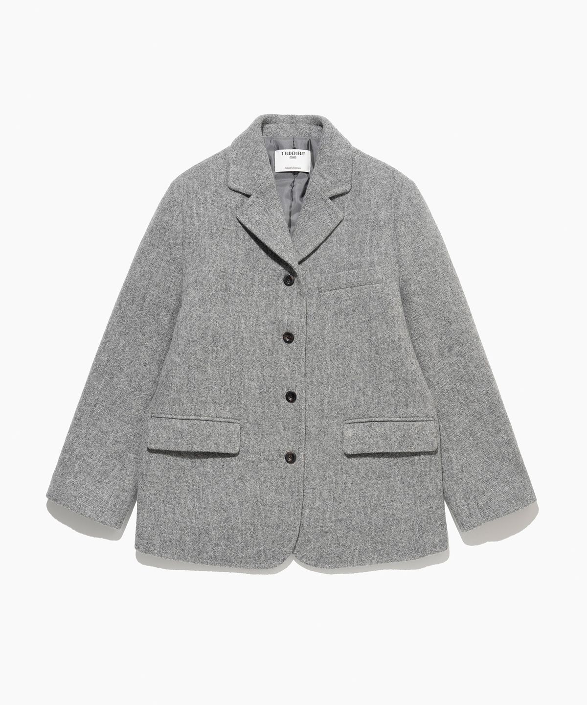 튜드먼트(TTUDEMENT) [2COLORS] ALPACA WOOL JACKET