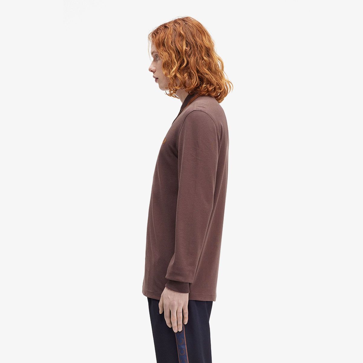 프레드페리(FRED PERRY) [M3636] 롱 슬리브 트윈 팁 프레드페리 셔츠 - 캐링턴로드브릭/넛플레이크 AFPM2433636-W81