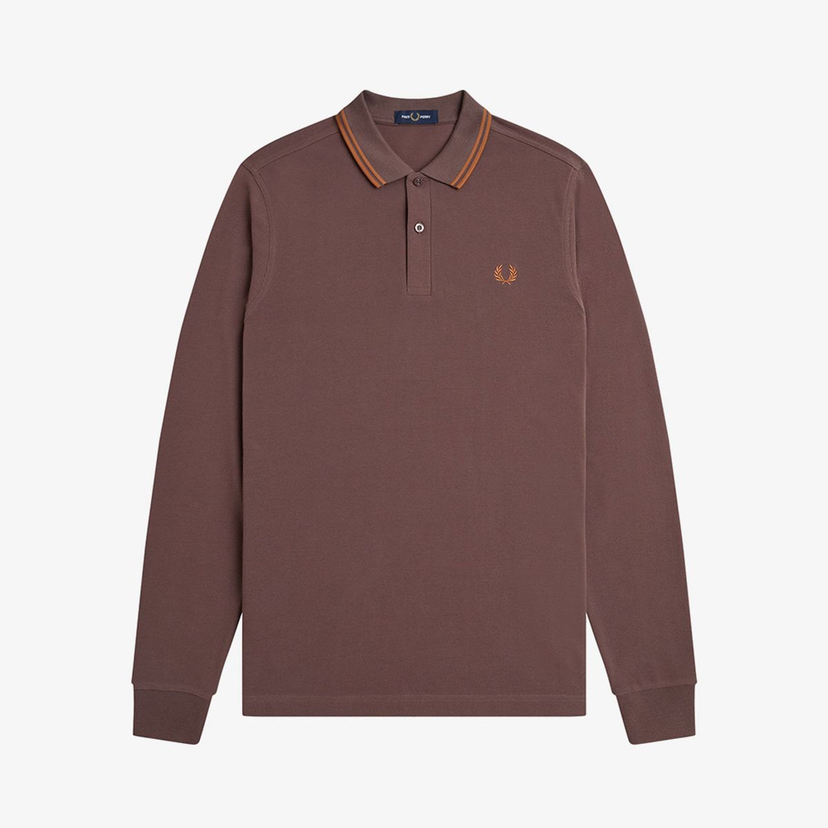 프레드페리(FRED PERRY) [M3636] 롱 슬리브 트윈 팁 프레드페리 셔츠 - 캐링턴로드브릭/넛플레이크 AFPM2433636-W81