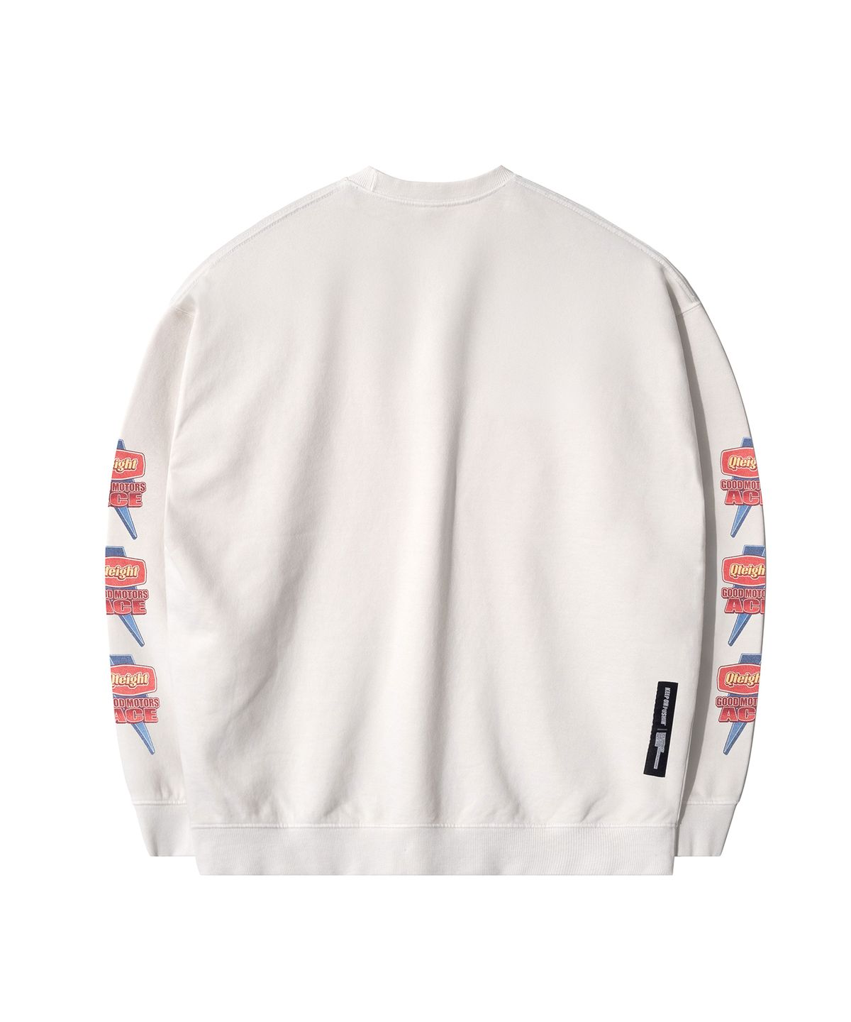 큐티에잇 가먼츠(QT8 GARMENTS) RG Ace Motors Vintage Washed Sweatshirt (Ecru)