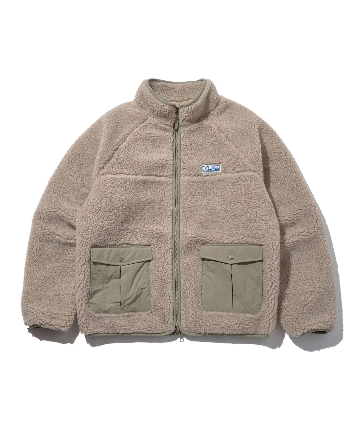 디스커스 애슬레틱(DISCUS ATHLETIC) [3COLORS] 로고 쉐르파 자켓