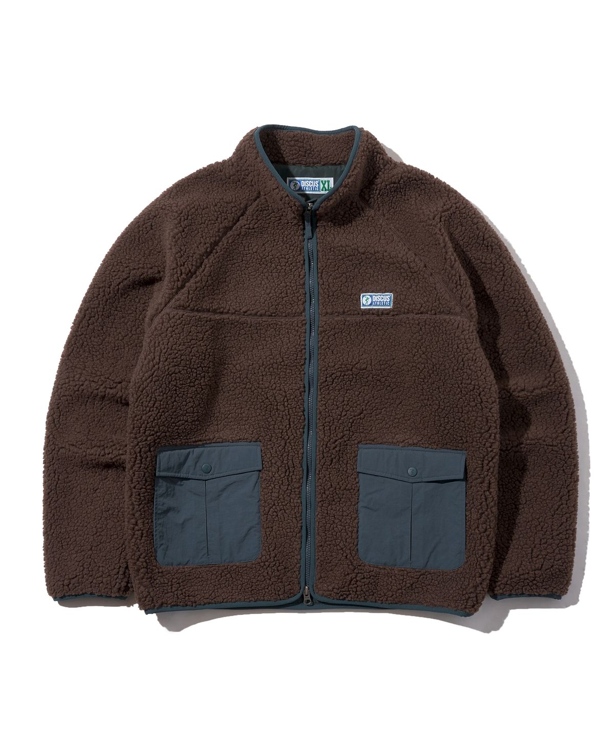 디스커스 애슬레틱(DISCUS ATHLETIC) [3COLORS] 로고 쉐르파 자켓