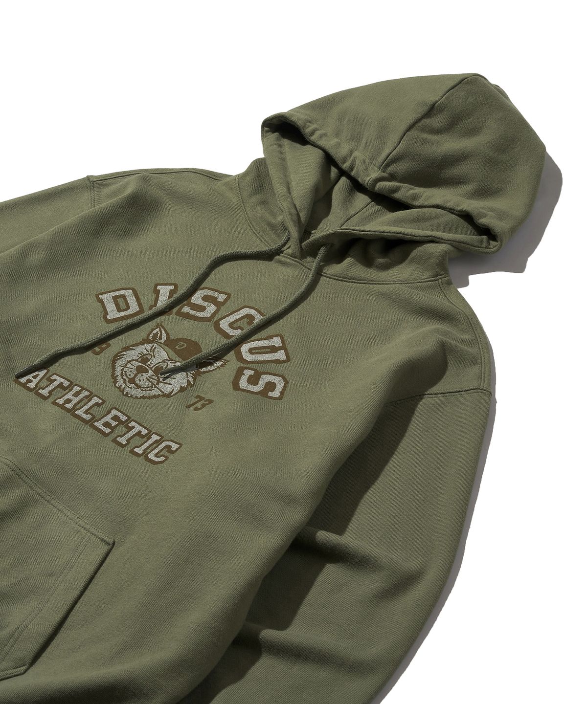 디스커스 애슬레틱(DISCUS ATHLETIC) [3COLORS] 오버 핏 고양이 후디
