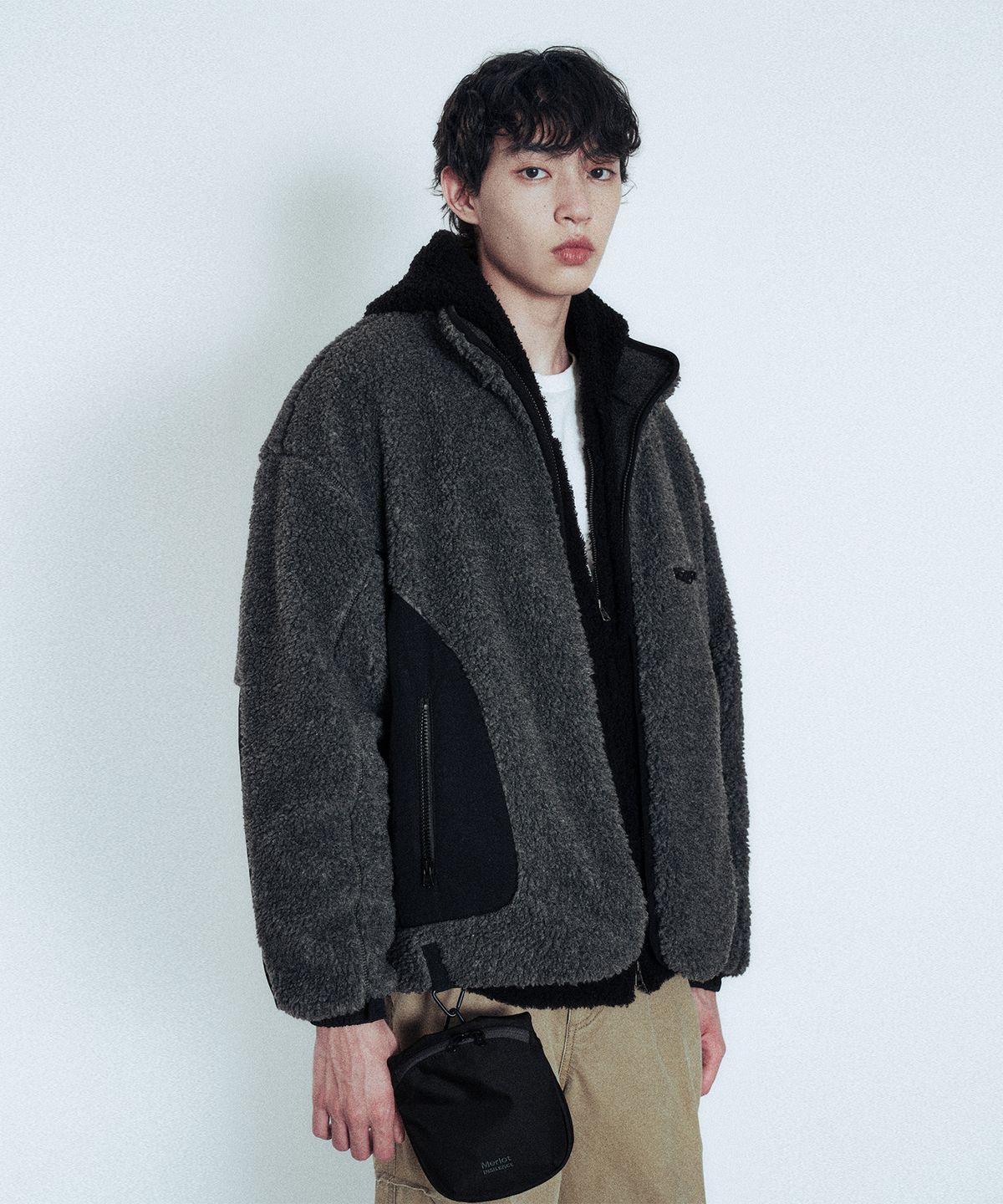인사일런스(INSILENCE) [MERLOT] Cordura Cross Bag BLACK