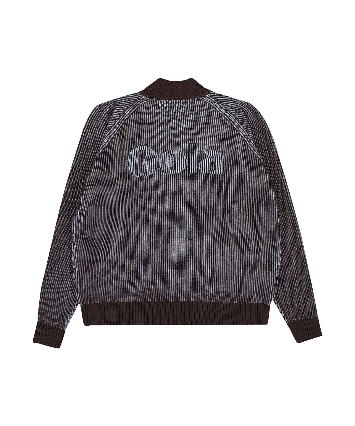 골라(GOLA) LOGO TWO TONE KNIT ZIP-UP [BROWN]