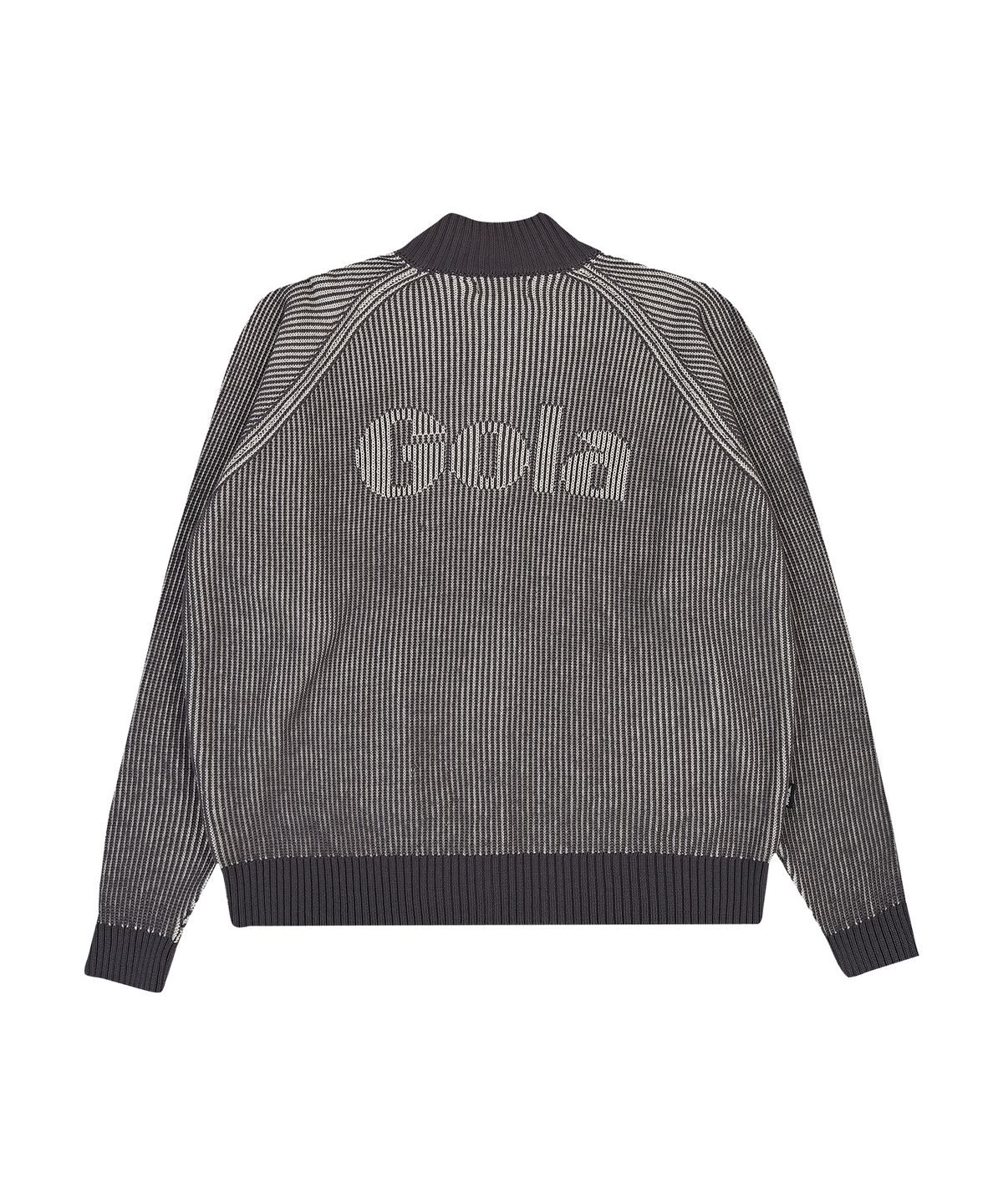 골라(GOLA) LOGO TWO TONE KNIT ZIP-UP [CHARCOAL]