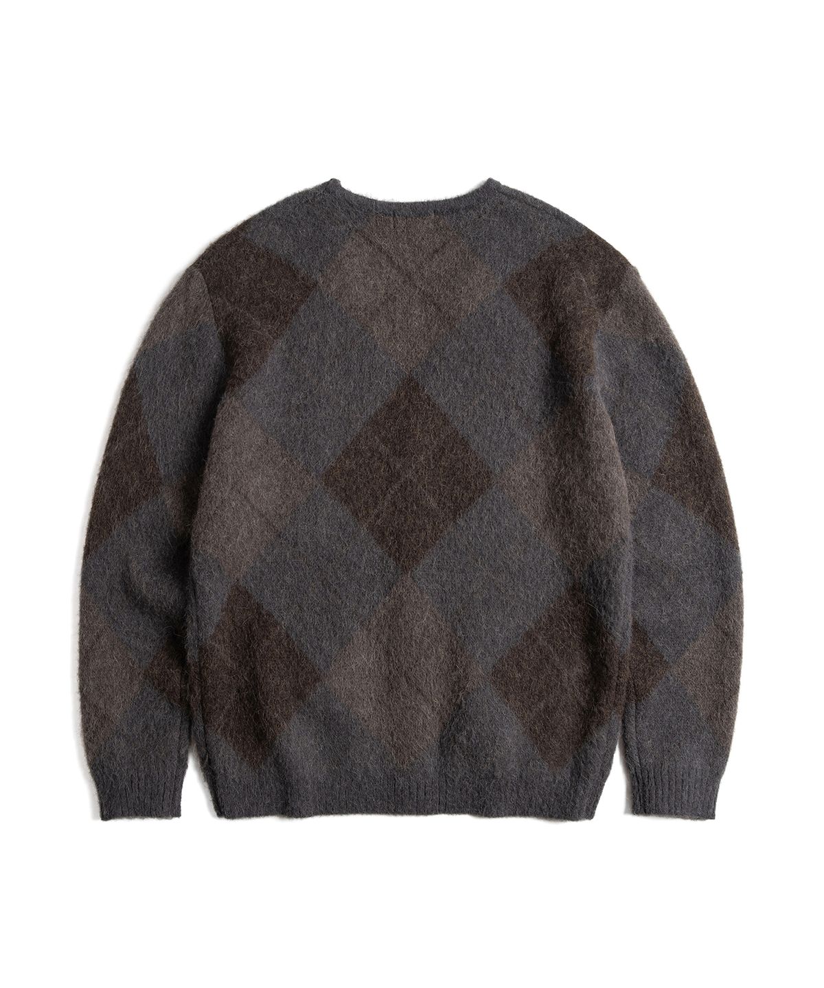 와일드 브릭스(WILD BRICKS) W22 ARGYLE CARDIGAN (grey)