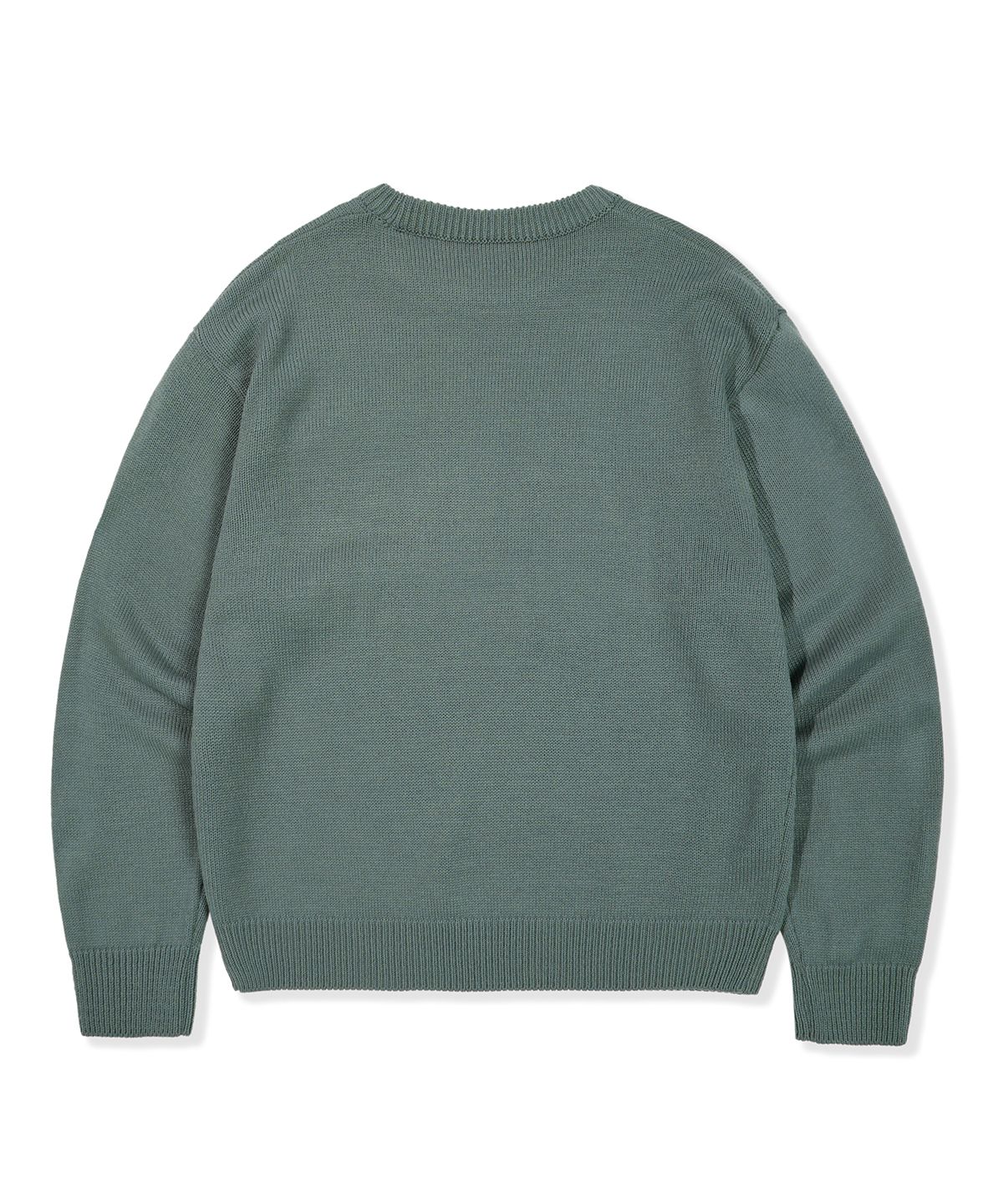 캑터스도넛마켓(CACTUSDONUTMARKET) CDM Basic Logo Sweater - Khaki