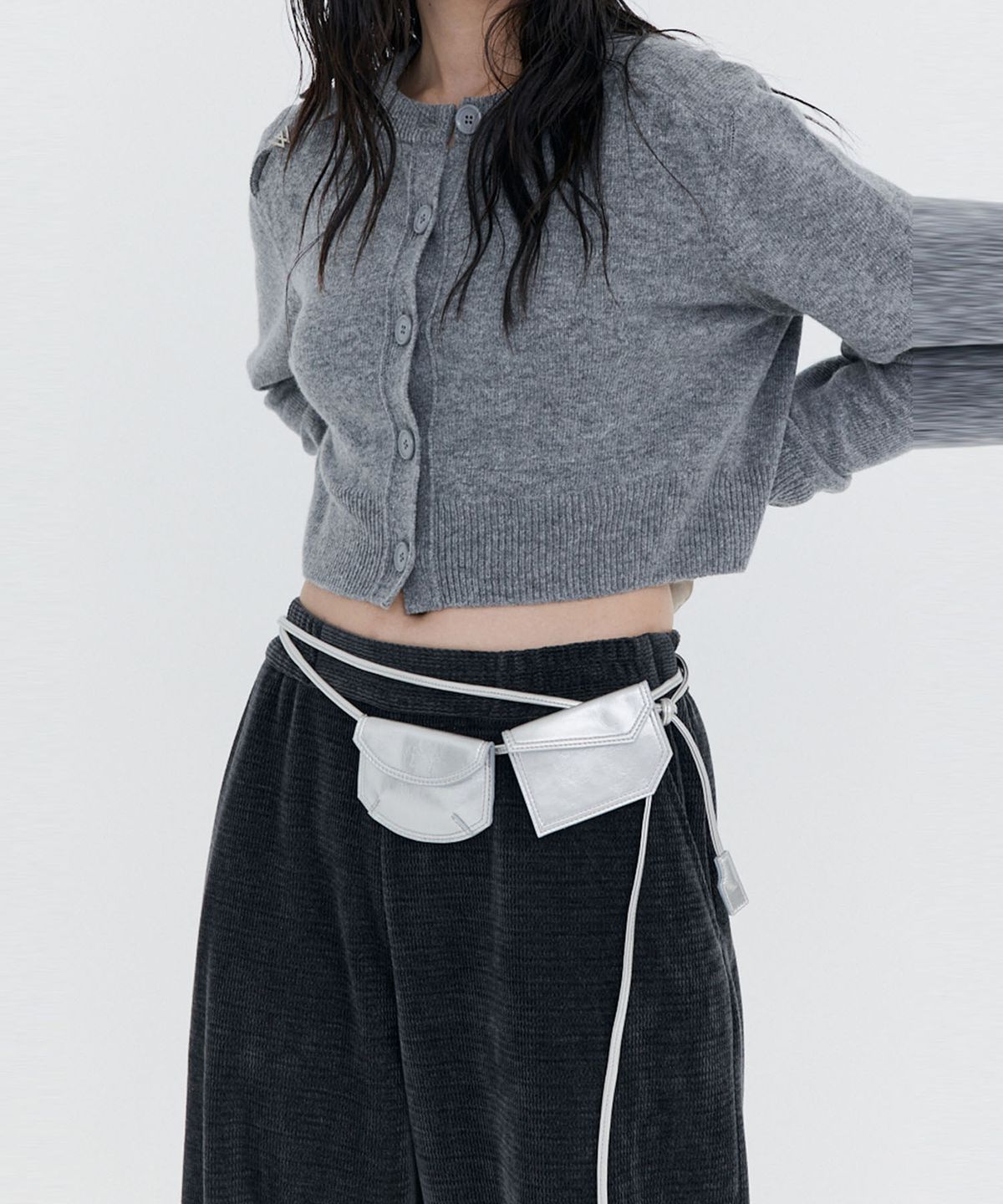 분더캄머(WNDERKAMMER) Corduroy Balloon Pants_Charcoal (코듀로이 벌룬 팬츠_차콜)