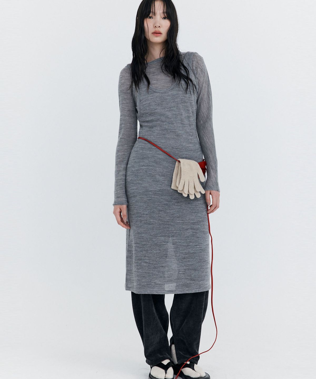 분더캄머(WNDERKAMMER) Corduroy Balloon Pants_Charcoal (코듀로이 벌룬 팬츠_차콜)