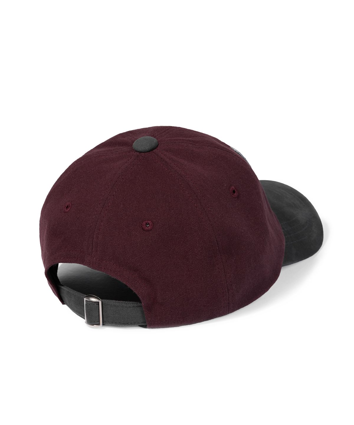캑터스도넛마켓(CACTUSDONUTMARKET) Mushroom Patch Two Tone Ball Cap - Burgundy/Charcoal