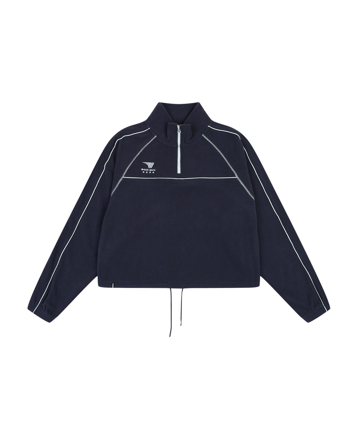 골라(GOLA) W COLOR MIXED FLEECE HALF ZIP-UP [NAVY]