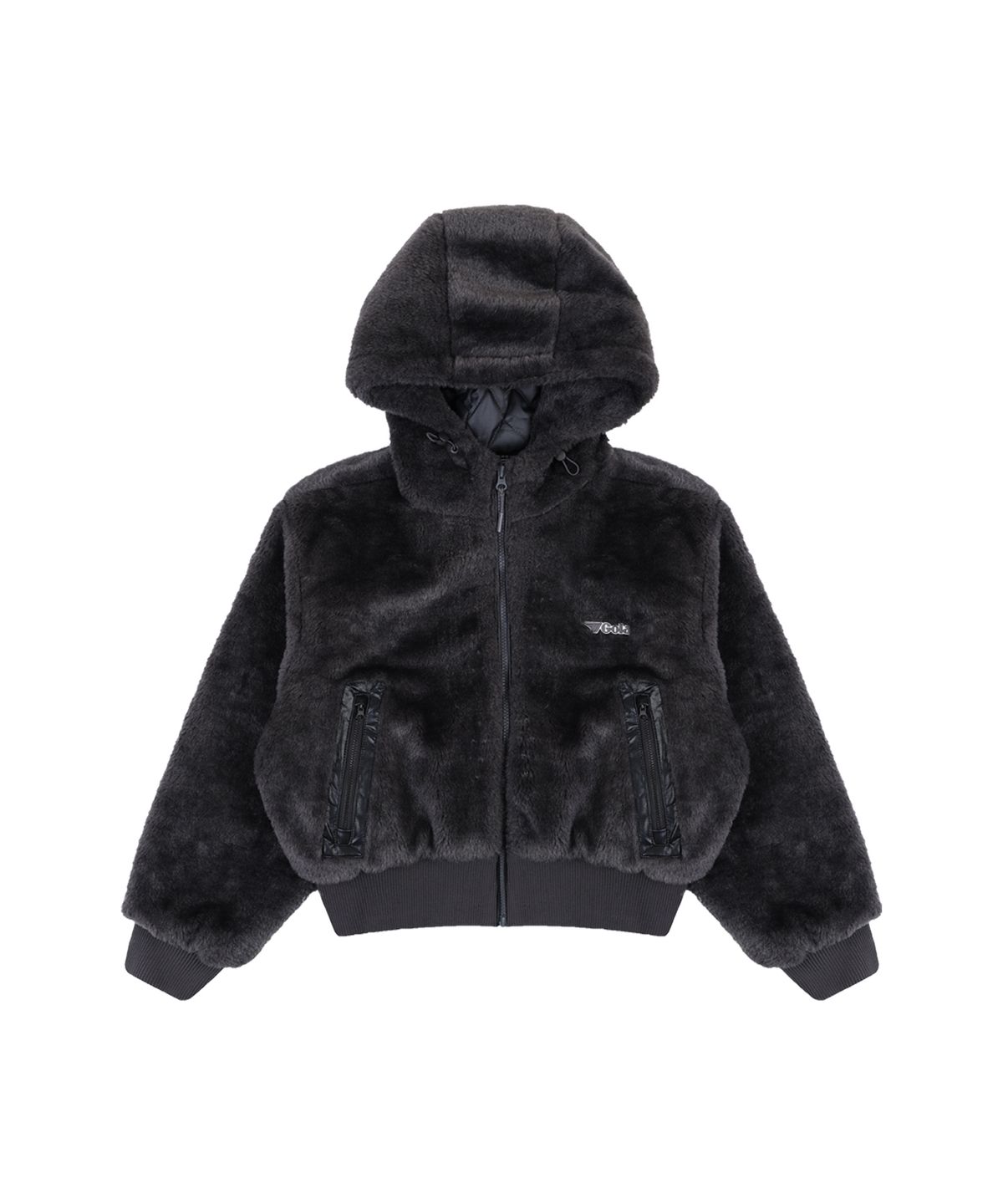 골라(GOLA) W FAUX FUR PADDED JUMPER [CHARCOAL]