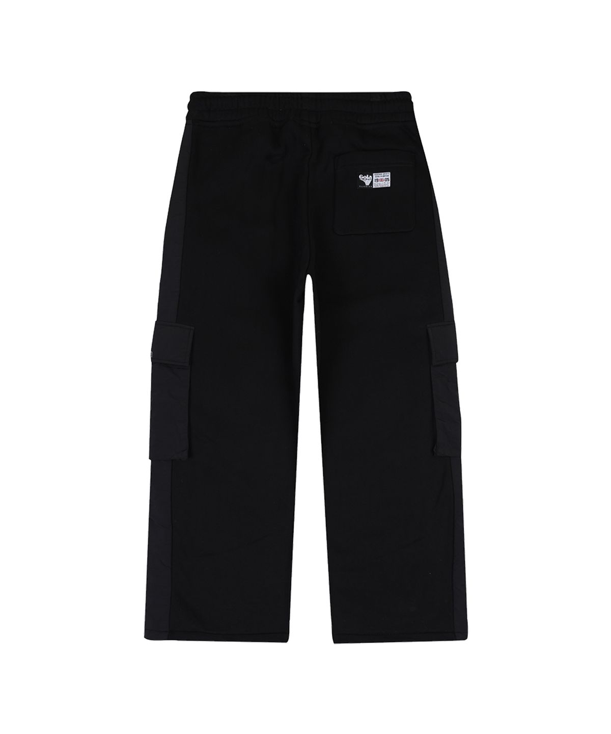 골라(GOLA) FABRIC MIXED SWEAT PANTS [BLACK]