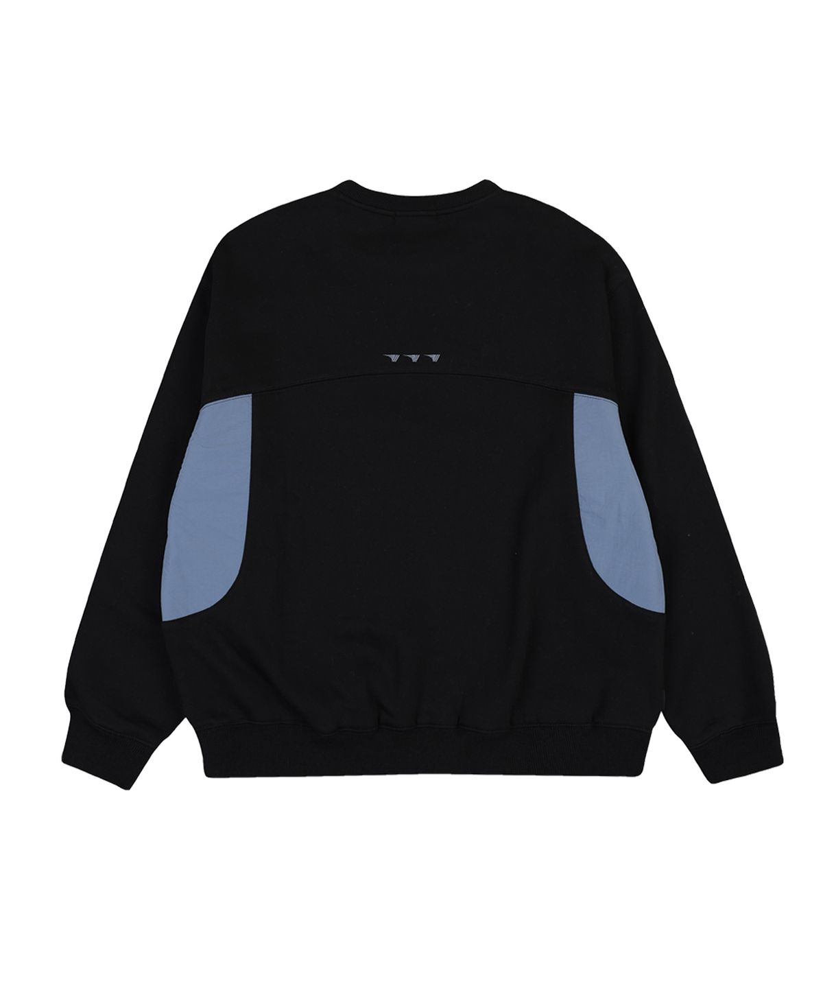 골라(GOLA) FABRIC MIXED SWEAT SHIRT [BLACK]