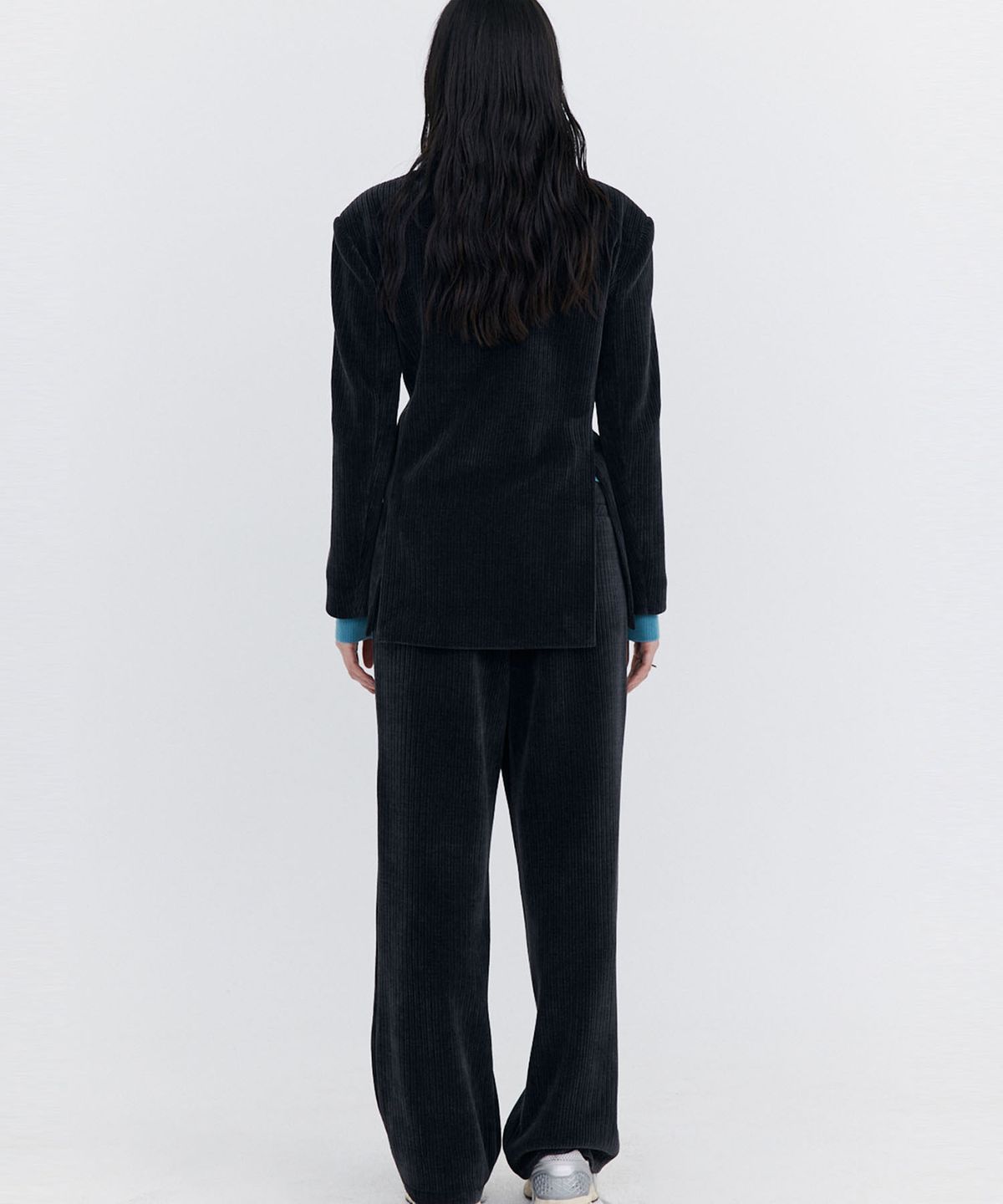 분더캄머(WNDERKAMMER) Corduroy Wide Pants_Charcoal (코듀로이 와이드 팬츠_차콜)