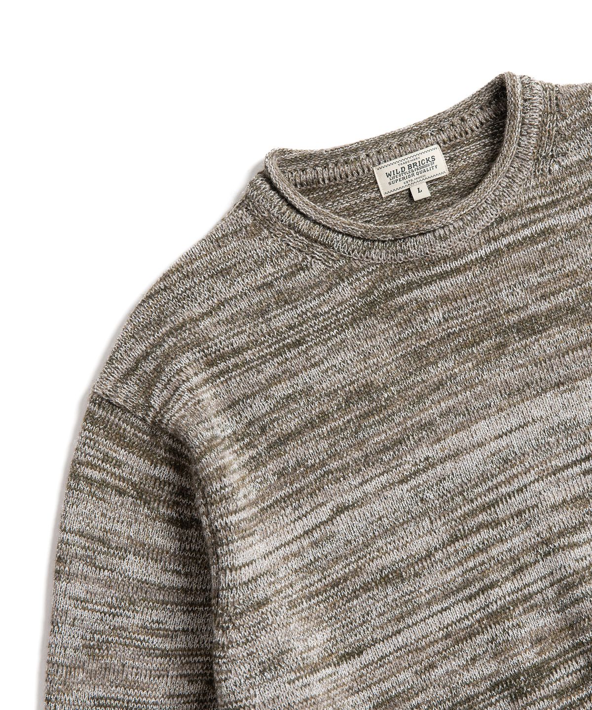 와일드 브릭스(WILD BRICKS) FYM ROLL NECK SWEATER (olive)