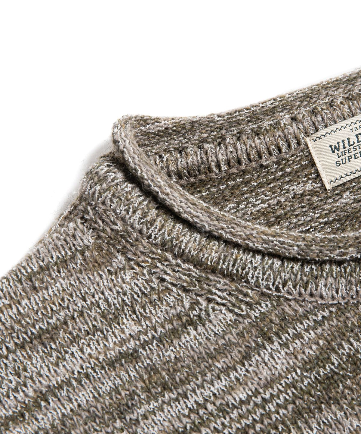와일드 브릭스(WILD BRICKS) FYM ROLL NECK SWEATER (olive)