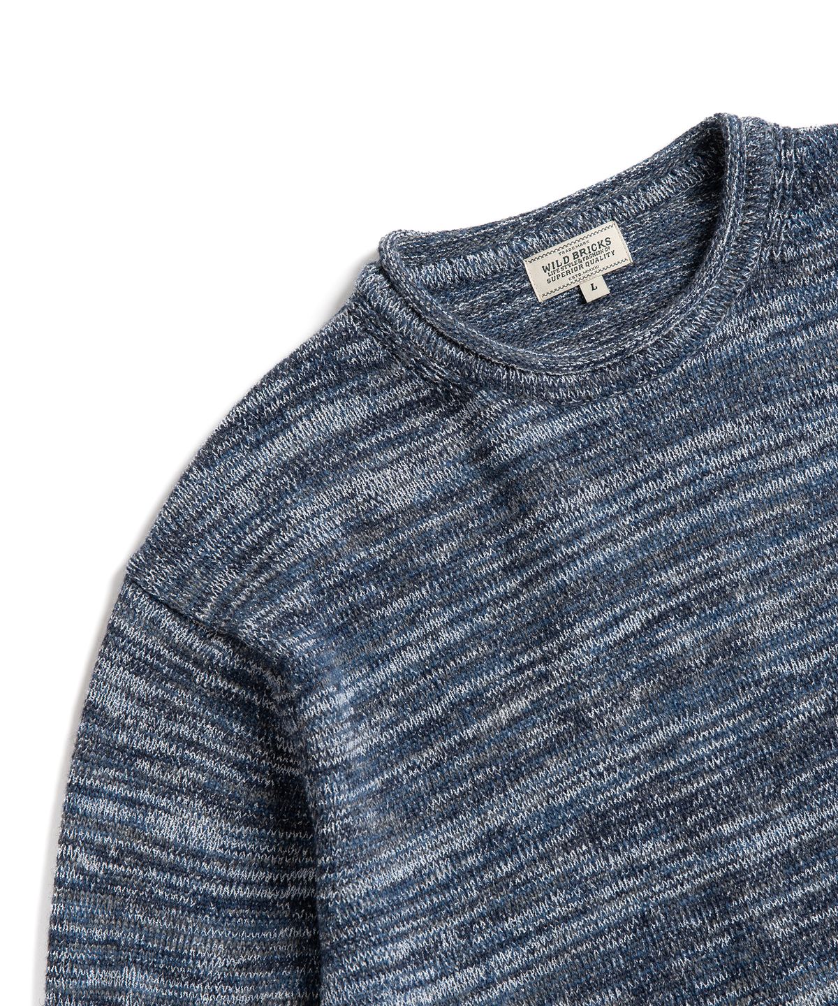 와일드 브릭스(WILD BRICKS) FYM ROLL NECK SWEATER (blue)