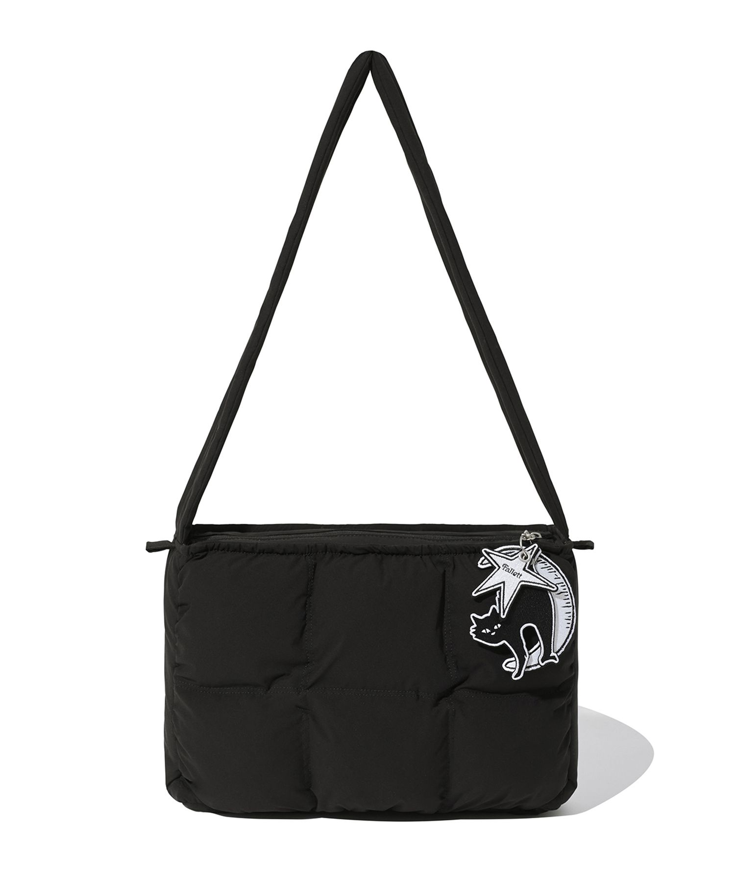 MUSINSA公式 | FALLETT [24SS] Nero Badge Padded Bag Black