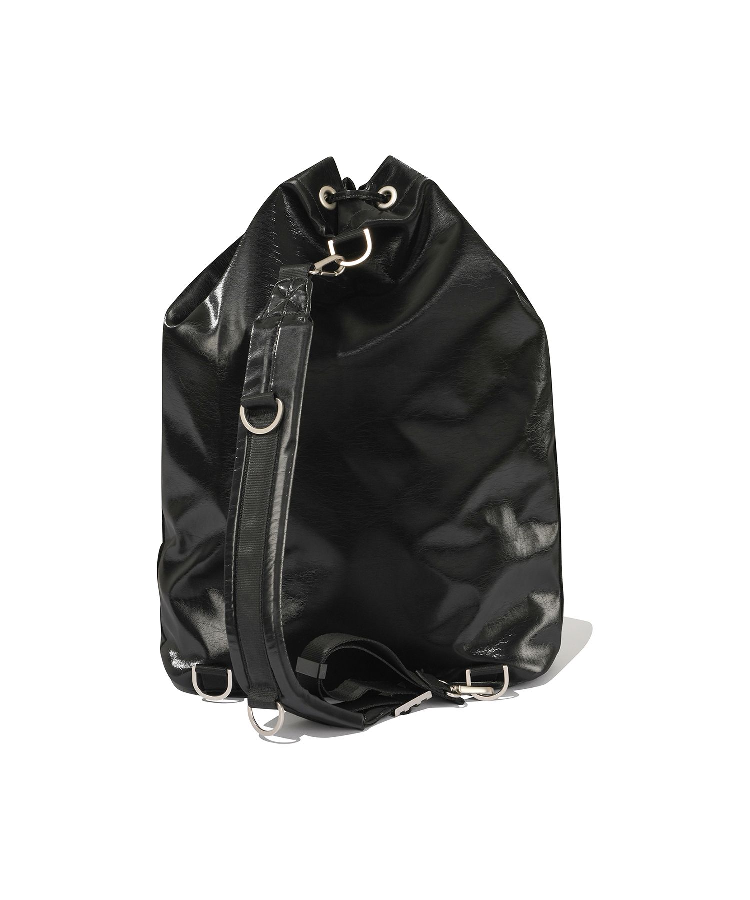 MUSINSA公式 | FALLETT [24SS] Glossy Leather Slingback Black
