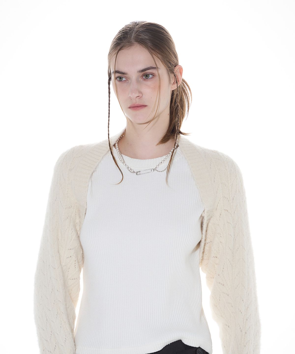 라티젠(LARTIGENT) L14 BOLERO KNIT(CREAM)