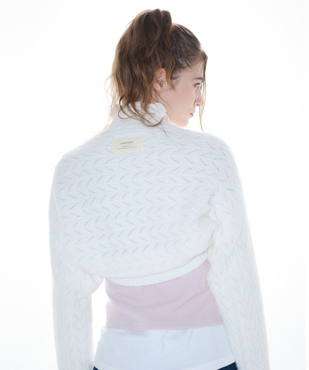 라티젠(LARTIGENT) L14 BOLERO KNIT(WHITE)