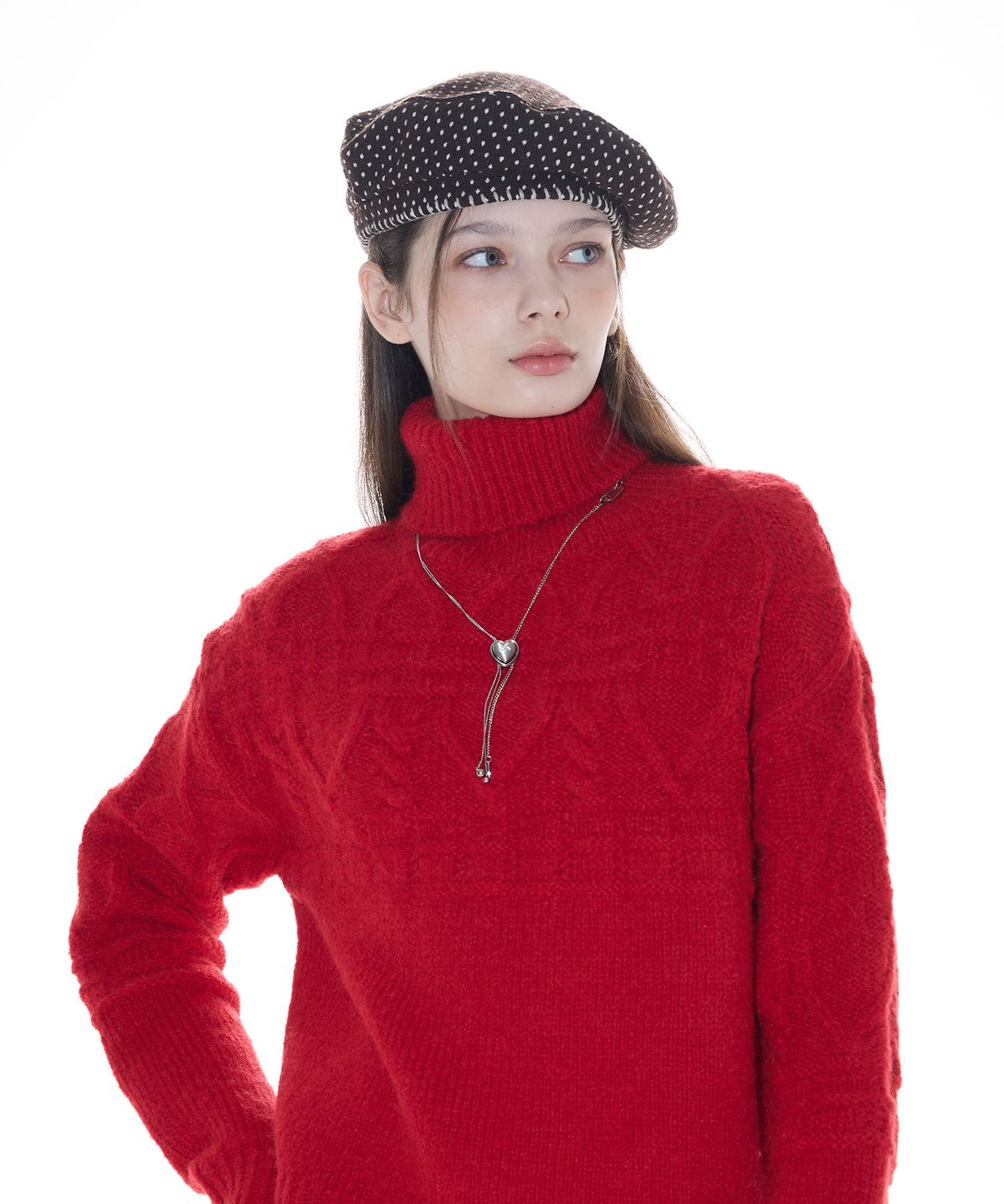 라티젠(LARTIGENT) L14 TURTLENECK KNIT(RED)